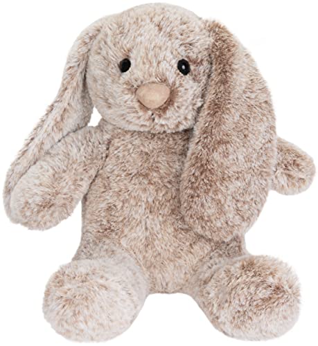 BRUBAKER Hase Kuscheltier mit Schlappohren - 28 cm Plüschhase für Kinder - Stofftier Kuschelhase - Plüschtier Grau Braun von BRUBAKER