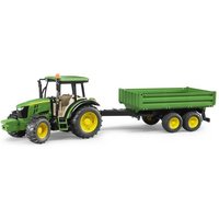 Bruder - John Deere 5115M mit Bordwandanhänger von Bruder