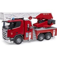 Bruder - Scania Super 560R Feuerwehr mit Drehleiter, Wasserpumpe, L+S Modul von Bruder