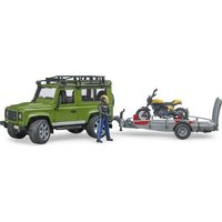 Bruder 02589 Land Rover Defender mit Anhänger von Bruder