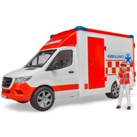 Bruder - MB Sprinter Ambulanz mit Fahrer und Light + Sound Modul von Bruder