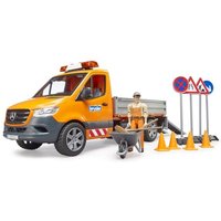 Bruder - MB Sprinter Kommunal mit Fahrer, Light + Sound Modul und Zubehör von Bruder