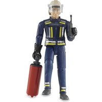 Bruder Profi-Serie bworld Feuerwehrmann mit Helm, Handschuhen und Zubehör von Bruder