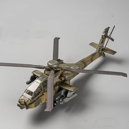 Bruhuan B-2 Bomber F35 F22 SU57 Fighter Modell Flugzeug Metallfarbe Decklack Baustein Montagespielzeug (AH-64) im Maßstab 1:100 von Bruhuan