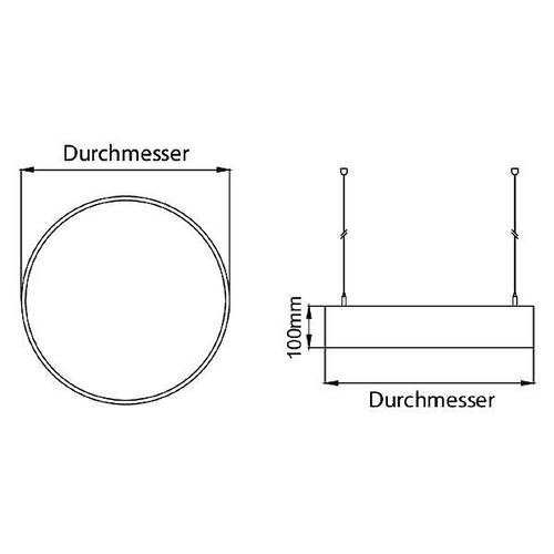 Brumberg 13605164 13605164 LED-Pendelleuchte LED 25W Silber von Brumberg