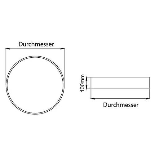 Brumberg 13695174 13695174 LED-Deckenleuchte LED 25W Weiß von Brumberg