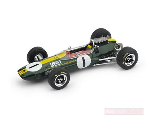 Scale Modell KOMPATIBEL MIT Lotus 33 J.Clark 1965 N.1 Winner Germania GP 1:43 BRUMM BM0592 von Brumm