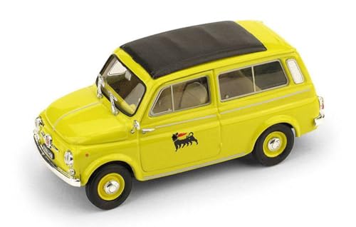 MODELLINO IN Scala COMPATIBILE Con FIAT 500 GIARDINIERA 1960 AGIP 1:43 BRUMM BM0542 von Brumm