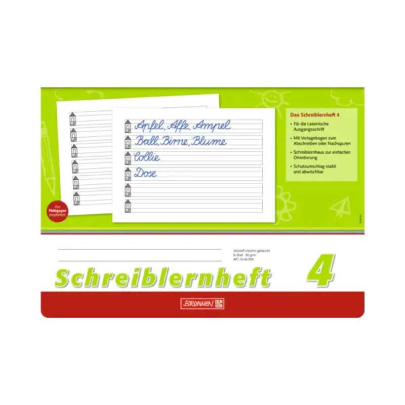 BRUNNEN Schreiblernheft, Ausführung quer, Lineatur Lineatur 4 liniert BRUNNEN Schreiblernheft, Ausführung quer, Lineatur Lineatur 4 liniert von Brunnen