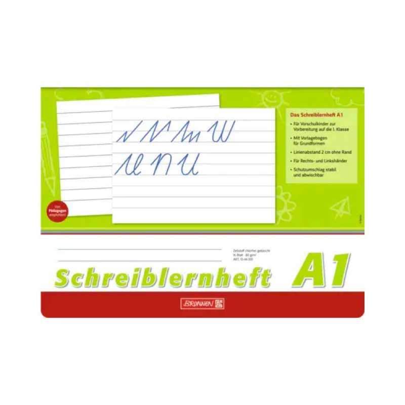 BRUNNEN Schreiblernheft, Ausführung quer, Lineatur Lineatur A1 liniert BRUNNEN Schreiblernheft, Ausführung quer, Lineatur Lineatur A1 liniert von Brunnen