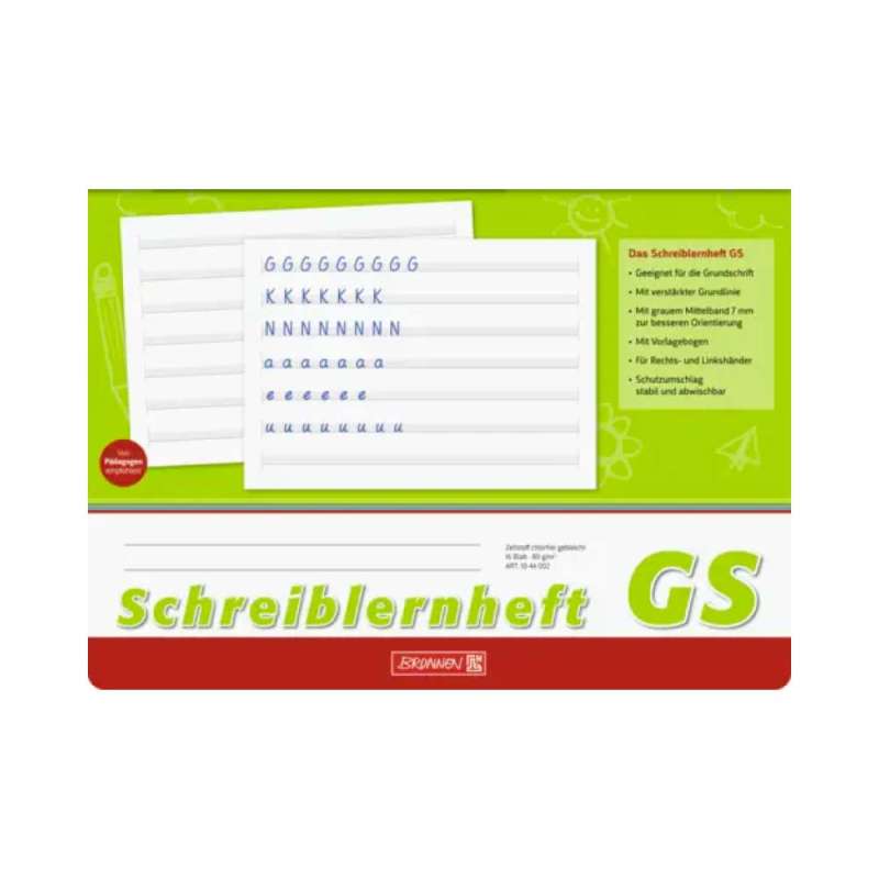 BRUNNEN Schreiblernheft, Ausführung quer, Lineatur Lineatur GS liniert BRUNNEN Schreiblernheft, Ausführung quer, Lineatur Lineatur GS liniert von Brunnen