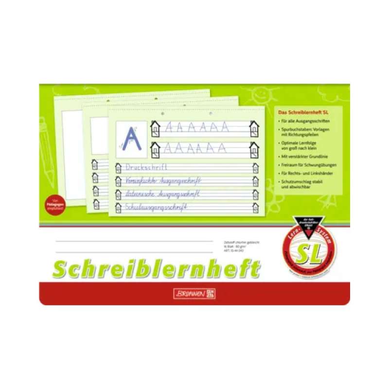 BRUNNEN Schreiblernheft, Ausführung quer, Lineatur Lineatur SL liniert BRUNNEN Schreiblernheft, Ausführung quer, Lineatur Lineatur SL liniert von Brunnen