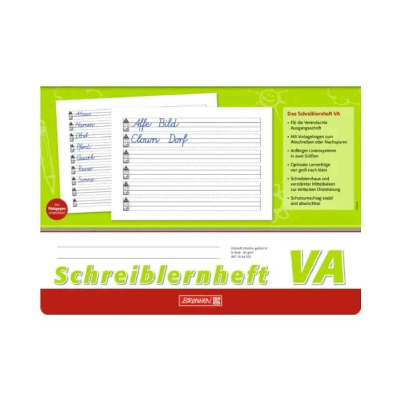 BRUNNEN Schreiblernheft, Ausführung quer, Lineatur Lineatur VA liniert BRUNNEN Schreiblernheft, Ausführung quer, Lineatur Lineatur VA liniert von Brunnen