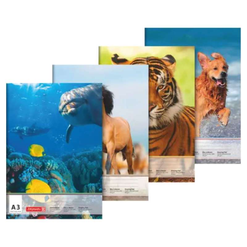 BRUNNEN Zeichenblock Motive, Format A3, Brunnen Designs Sortiert, Blatt Anzahl 10 Blatt, Papierqualität 100 g/m² BRUNNEN Zeichenblock Motive, Format A3, Brunnen Designs Sortiert, Blatt Anzahl 10 Blatt, Papierqualität 100 g/m² von Brunnen