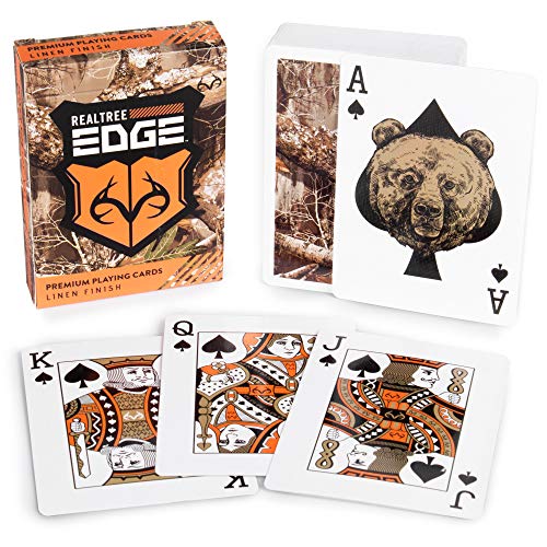 Realtree Edge Woodland Camouflage Spielkarten-Deck – Premium-Spielkarten-Set – Tischspiele, Hobbys und Zubehör – coole Sammlerartikel, Spielzeug und Aktivitäten für Jungen von Brybelly