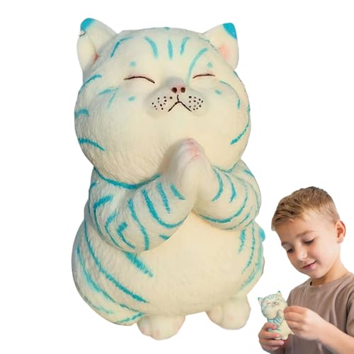 Adorable Cat Squeeze Toy, Elastic Sensory Fidget, 4.33x3.54x6.1 Inches Sturdy Slow Rising Stretchy Toy for Stress Relief, Fun Plaything for Kids and Adults von Bsbkoj