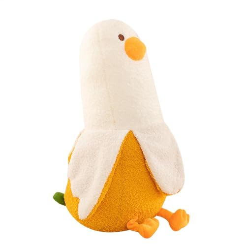 Banana Duck Plüsch, gefülltes Tierkissen, niedliches Spielzeug für Kinder, Tier-Puppe, Bananen-geformtes Plüsch, weiches Kuschelkissen, Plüsch-Dekoration, Spielzeug für Erwachsene und Kinder von Bsbkoj