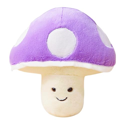 Bsbkoj 22 cm Mushroom Plush Toy, Stuffed Mushroom Pillow, Cute Mushroom Doll, Plush Mushroom Decor, Hugging Mushroom Cushion, Soothing Mushroom Plush, Mushroom Throw Pillow for Boys and Girls von Bsbkoj