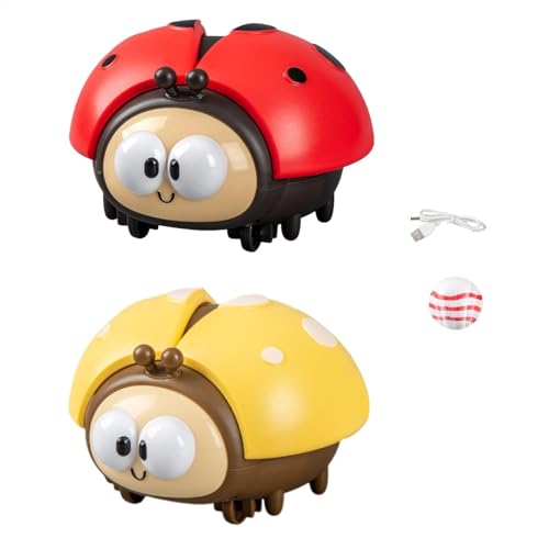 Bsbkoj Blowing Ball Toys for Kids - USB Rechargeable Ladybug Blowing Ball Toy - Kids Animal Toy, Cute Sensory Toy for Home, Kindergarten, Nursery, Preschool von Bsbkoj