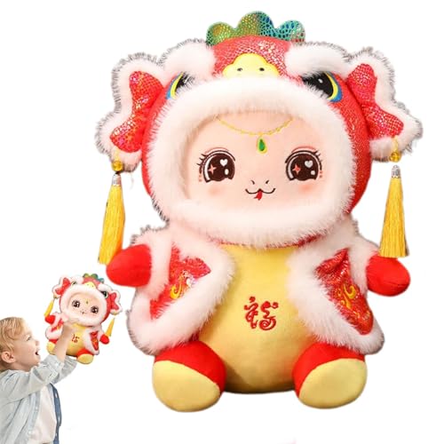 Bsbkoj Chinesisches Neujahr Gefüllte Schlange, 2025 Jahr der Schlange Gefüllt, Chinesisches Neujahr Plüsch Dekoration Puppe, Schlange Plushies Maskottchen, Festliche Wohnkultur für Chinesisches von Bsbkoj