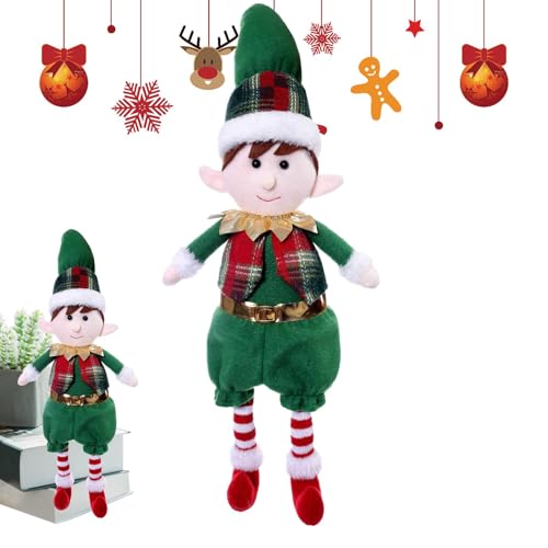 Bsbkoj Collectible Long Leg Christmas Elves Doll - Charming Holiday Shelf Decoration, Perfect for Home Decor and Christmas Parties, Adorable Figurines for Spreading Joy During The Festive Season von Bsbkoj