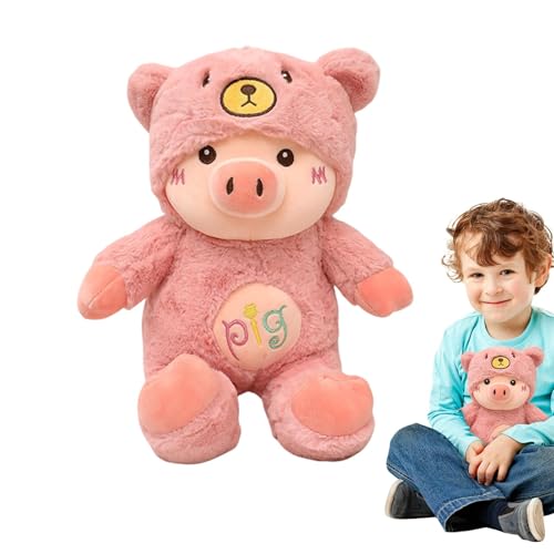 Bsbkoj Cute Pig Plush Toy, Pig Doll Pillow, Sleeping Pig Pillow, Kid’s Pig Plush Gift, Bed Pillow Pig Doll, Cuddly Pig Plush, Soft Plush Pig Toy, Pillow Plush for Kids, Vacuum Packed Pig Doll von Bsbkoj