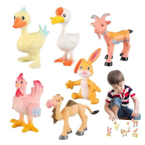 Bsbkoj Farm Animal Figurines Set Realistic Farm Animal Toys Farm Animal Figures for Kids Animal Theme Playset for Boys Pretend Play Farm Animals Farm Animal Models for Kids Farm Animal Toys for Farm von Bsbkoj