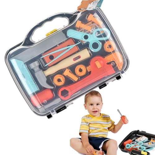 Bsbkoj Kids Tool Set Toy, Toddler Tool Toy Set, Construction Role Play Toys, Construction Learning Toy, Pretend Play Construction Tools, Educational Toy Tool Set, Role Play Tools for Kids von Bsbkoj