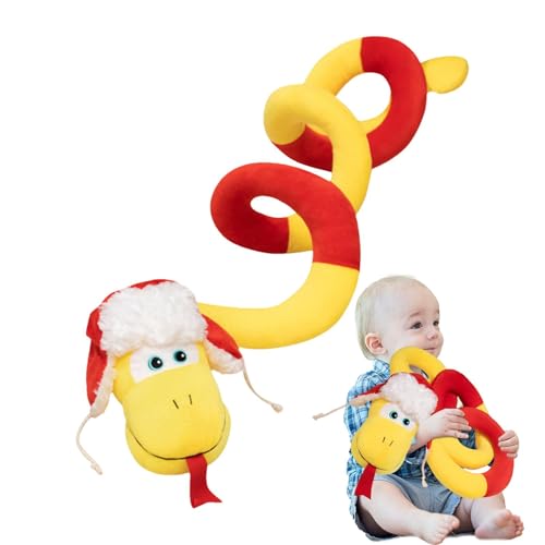 Bsbkoj Niedliches Tier, Snake Stuffed Toy, bunte Snake, weiche Plüschtiere, Plüschspielzeug für Sofas, Crib Plush Toys, Celebration Plush, Animal Soft Toys, Snake Plush für Kinder, Giant Sna von Bsbkoj