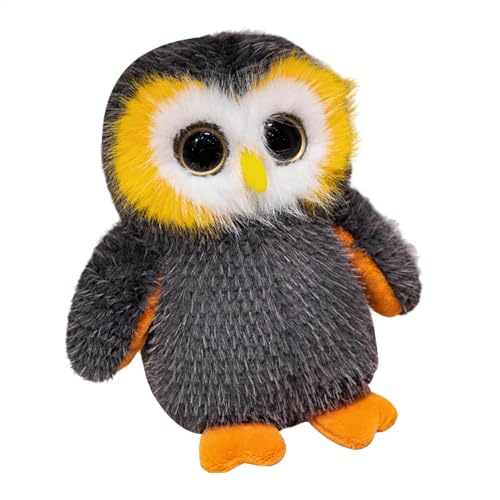 Bsbkoj Owl Stuffed Animal, Cute Big Eyed Plush Toy, 7.87x10.63 Inches Soft Huggable Plush, Cozy Owl Decorations Cotton Kids, Small Cuddle Doll Gift for Festivals and Celebrations von Bsbkoj