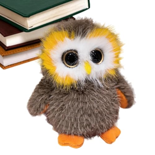 Bsbkoj Owl Stuffed Animal, Cute Big Eyed Plush Toy, 7.87x10.63 Inches Soft Huggable Plush, Cozy Owl Decorations Cotton Kids, Small Cuddle Doll Gift for Festivals and Celebrations von Bsbkoj