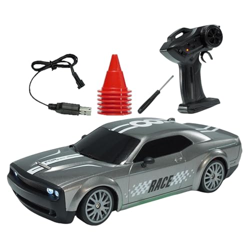 Bsbkoj RC Drift Car, 4WD RC Drift Car, High-Speed Remote Control Off-Road Fahrzeug mit LED-Lichtern, wiederaufladbar, kompetitives Rennmodell für Kinder und Outdoor Abenteuer von Bsbkoj