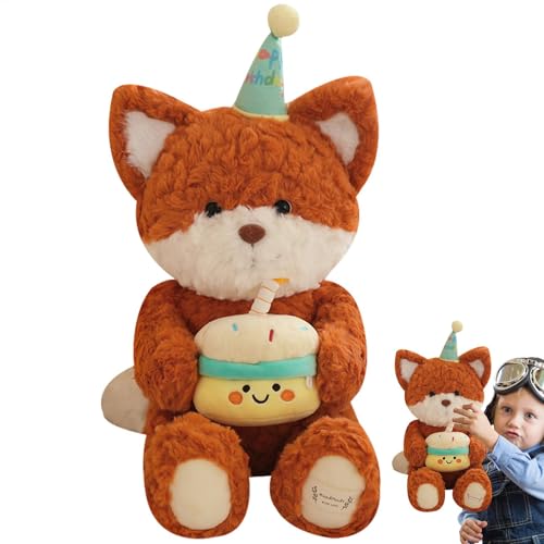 Bsbkoj Sie Plüschkissen, gefüllte Tierkissen für Erwachsene - Weicher entzückender plüsch 15 Zoll,Komfortable Berührung Huggable Fox Kissen für die Sofa -Dekoration von Bsbkoj