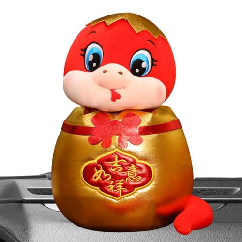 Bsbkoj Snake Stuffed Animal, 27,9 cm Egg-Shaped Plüsch, Jahr der Schlangenmascot, 2025 chinesisches neues Jahr Plüsch, chinesische Schlange für Kinder von Bsbkoj