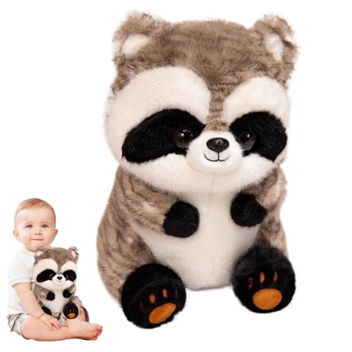 Bsbkoj Stuffed Animal, Plush Animal Doll, Raccoon Stuffed Animal, Koala Plush Toy, Throw Pillow Plush, Cute Animal Doll, Cuddly Stuffed Toy, 14-Inch Plush Toy, Kids Animal Pillow, Soft Animal Plush von Bsbkoj