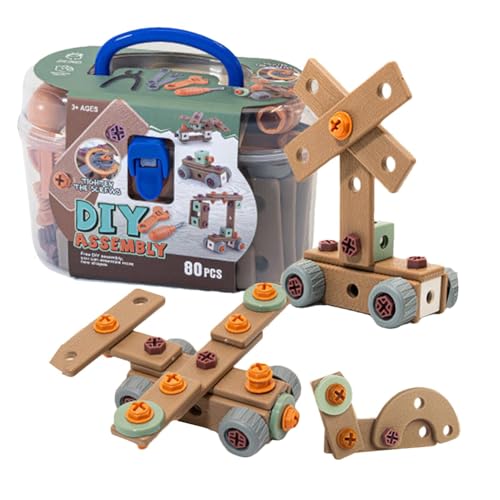 Building Toys Model, Wissenschaftssets für Kinder, Bastelsets für Kinder, Bauprojekte, STEM Building Kits, Toolbox für Bauarbeiten, Lernspielzeug für Kinder, Bausatz, Baumodell von Bsbkoj