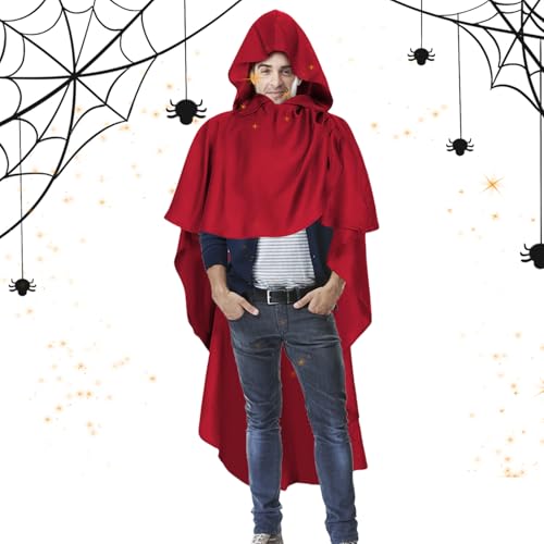 Cloak with Hood Men, Vintage Hooded Costume Cape for Cosplay, Autumn Festival Vampire Gothic Bridal Ghost Wear, Renaissance Halloween Party Bonfire Photo Holiday Stage Dress Accessory Cloak with Hood Men, Vintage Hooded Costume Cape for Cosplay, Autumn Festival Vampire Gothic Bridal Ghost Wear, Renaissance Halloween Party Bonfire Photo Holiday Stage Dress Accessory von Bsbkoj