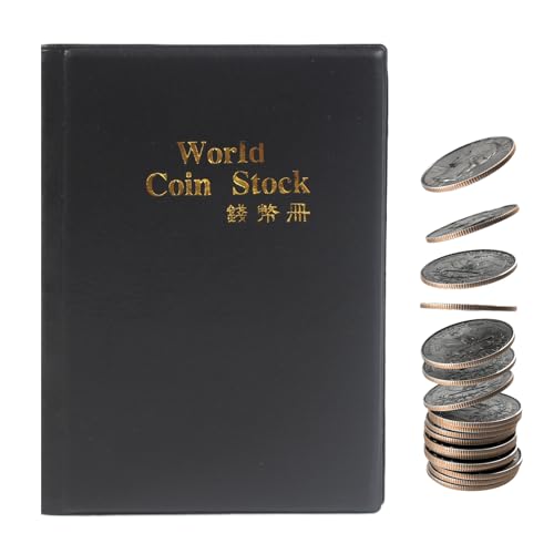Coin Collection Book - 5,91 Zoll 120 Taschenlagerorganisator für Geschichtsklassen, Schulprojekt mit Erhaltungsfunktion, Halteralbum für Museumsausstellung, kulturelles Studium, Geburtstagsgeschenkgeb Coin Collection Book - 5,91 Zoll 120 Taschenlagerorganisator für Geschichtsklassen, Schulprojekt mit Erhaltungsfunktion, Halteralbum für Museumsausstellung, kulturelles Studium, Geburtstagsgeschenkgeb von Bsbkoj