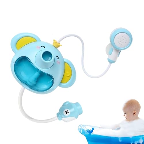 Elephant Shower Bath Toy, Water Pump with Trunk Spout Rinser, entzückender Bathtubs-Spray und Bubble Maker für Baby Bath Time, Travel-Friendly Bathtub Toys, 7,09 x 4,33 x 9,45 Zoll Elephant Shower Bath Toy, Water Pump with Trunk Spout Rinser, entzückender Bathtubs-Spray und Bubble Maker für Baby Bath Time, Travel-Friendly Bathtub Toys, 7,09 x 4,33 x 9,45 Zoll von Bsbkoj