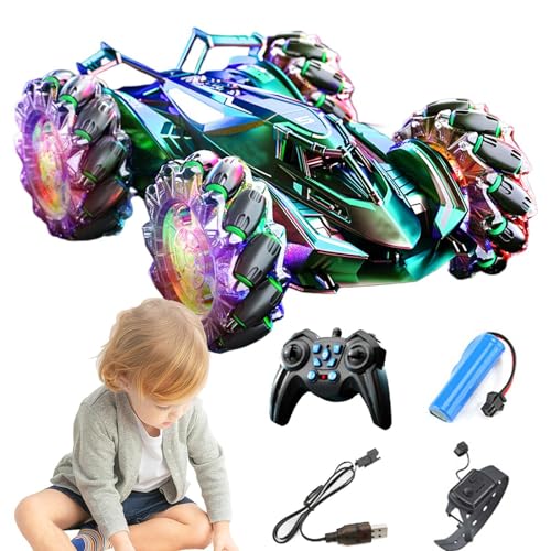 Gesture Sensing Stunt Car, Hand Controlled Stunt Car, Remote Control Stunt Vehicle, Kids Stunt Car Toy, RC Stunt Car With Lights, 360 Degree Stunt Car, Fun RC Car For Kids, Gesture RC Stunt Vehicle von Bsbkoj