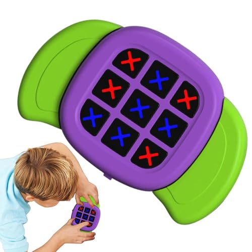 Handheld Puzzle Game Console, Board Games Electronic Toys, Travel Games Handheld Console, Educational Toys For Kids, Adjustable Mode Puzzle Games, Compact Game Console, Fun Travel Games For Adults, El von Bsbkoj