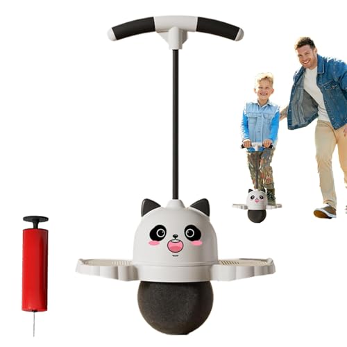 Kids Jumping Ball Toy, Panda Hopping Stick Ball with Handle, 31.5x14.96 Inches Balance Bouncing Plaything with Air Pump, Sports Ride Games for Indoor Outdoor Fun von Bsbkoj