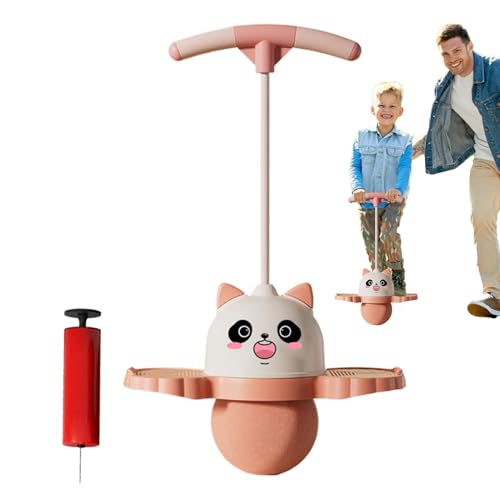 Kids Jumping Ball Toy, Panda Hopping Stick Ball with Handle, 31.5x14.96 Inches Balance Bouncing Plaything with Air Pump, Sports Ride Games for Indoor Outdoor Fun von Bsbkoj