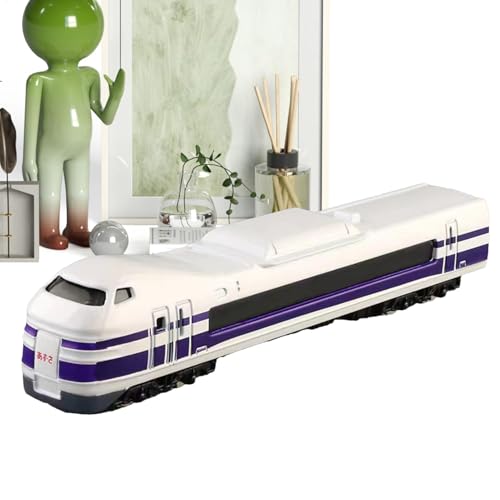 Modell Zug, Subway Toy Zug, Japanische Shinkansen Simulation, High-Speed Rail Car für Kinder, 16,3 x 3 x 0,94 cm, Perfekt für und Sammeln, Lila Blau Grün von Bsbkoj