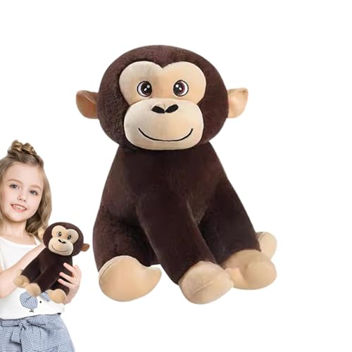 Monkey Stuffed Animal, Soft Zoo Monkey Plüsch, 20,3 cm Plüschtier Plüschtier, Plüschtier, Monkey Toy Cushion, Kinder Monkey Stuffed Toy, Soft Plush Zoo Animal, Simulated Gorilla Plüsch, Monkey Bir von Bsbkoj