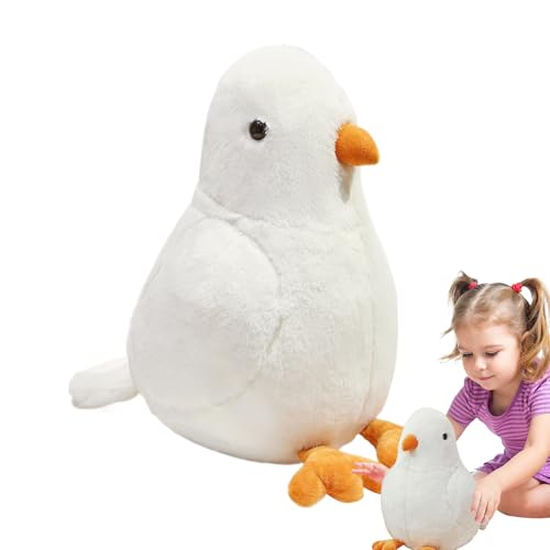 Plush Bird Toy, Cute Pigeon Stuffed, Stuffed Animal Companions, Soft Cuddly Pillow Doll, Security PP Cotton Sleep Companion for Children Friends Family Presents, Gray, Brown, White Plush Bird Toy, Cute Pigeon Stuffed, Stuffed Animal Companions, Soft Cuddly Pillow Doll, Security PP Cotton Sleep Companion for Children Friends Family Presents, Gray, Brown, White von Bsbkoj