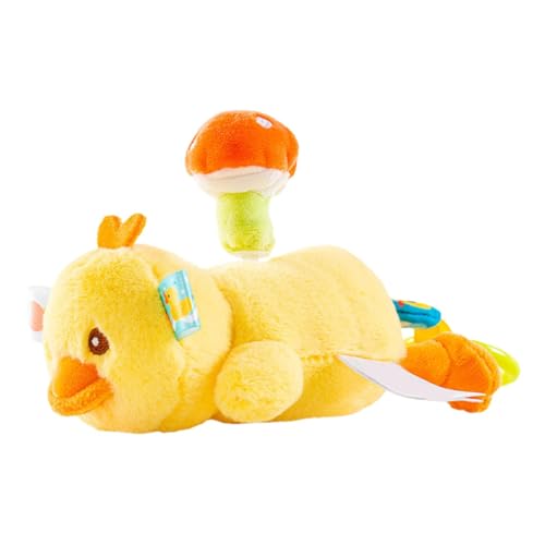 Plush Duck Animal Toy, Toddler Plush Duck Doll, Huggable Duck Toy, Soft Cushion Duck Toy, Boys Girls Playmate Toy, Pull To Rotate Plush Toy, Plush Duck Pillow, Cuddly Duck Toy For Kids, Soft Duck Cush von Bsbkoj