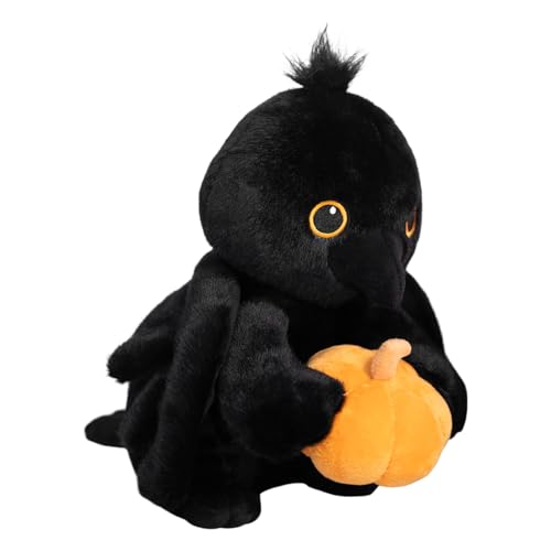 Raven Halloween Plush Toy - Soft Collectible Pillow Doll for Huggable Comfort, Decorative for Home Bedroom Living Room Car Desk Sofa, Black, Gift Ready Packaging Raven Halloween Plush Toy - Soft Collectible Pillow Doll for Huggable Comfort, Decorative for Home Bedroom Living Room Car Desk Sofa, Black, Gift Ready Packaging von Bsbkoj
