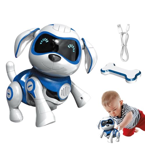 Robot Dog, USB Charging Pet, Interactive Puppy Toy, Robotic Pet Toy, Programmierbarer Roboter Dog, Singing Dancing Puppy, Elektronisches Haustierspielzeug, realistisches Robotic Puppy, Spielzeug für von Bsbkoj