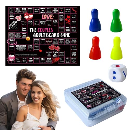 Romantic Couples Board Game, Strategy Challenge, Fun Interactive Date Night Game for Deeper Connection, Valentines Day and Party Activities, Adults, 19.69x15.75 inches Romantic Couples Board Game, Strategy Challenge, Fun Interactive Date Night Game for Deeper Connection, Valentines Day and Party Activities, Adults, 19.69x15.75 inches von Bsbkoj